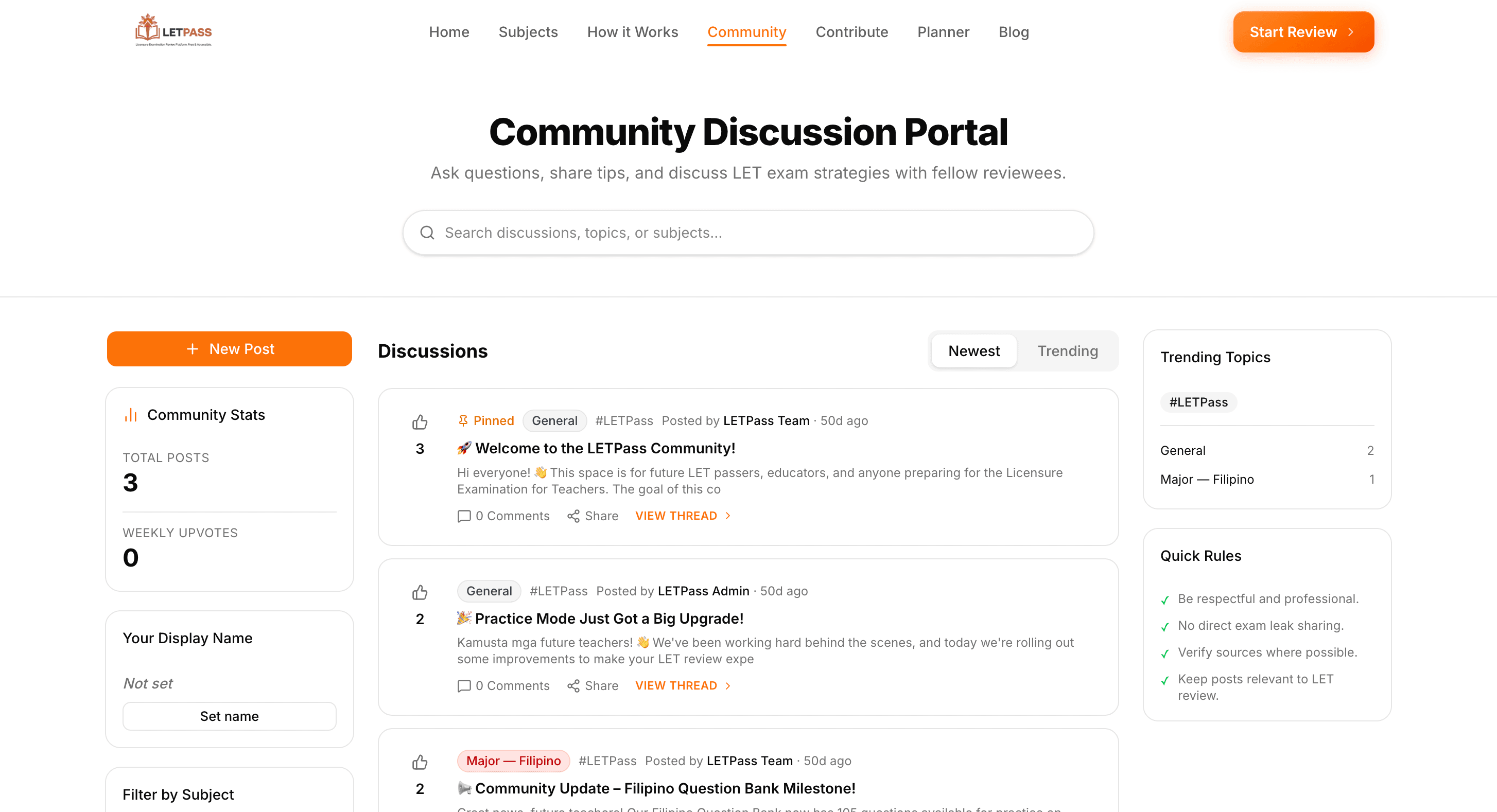 LETPass community